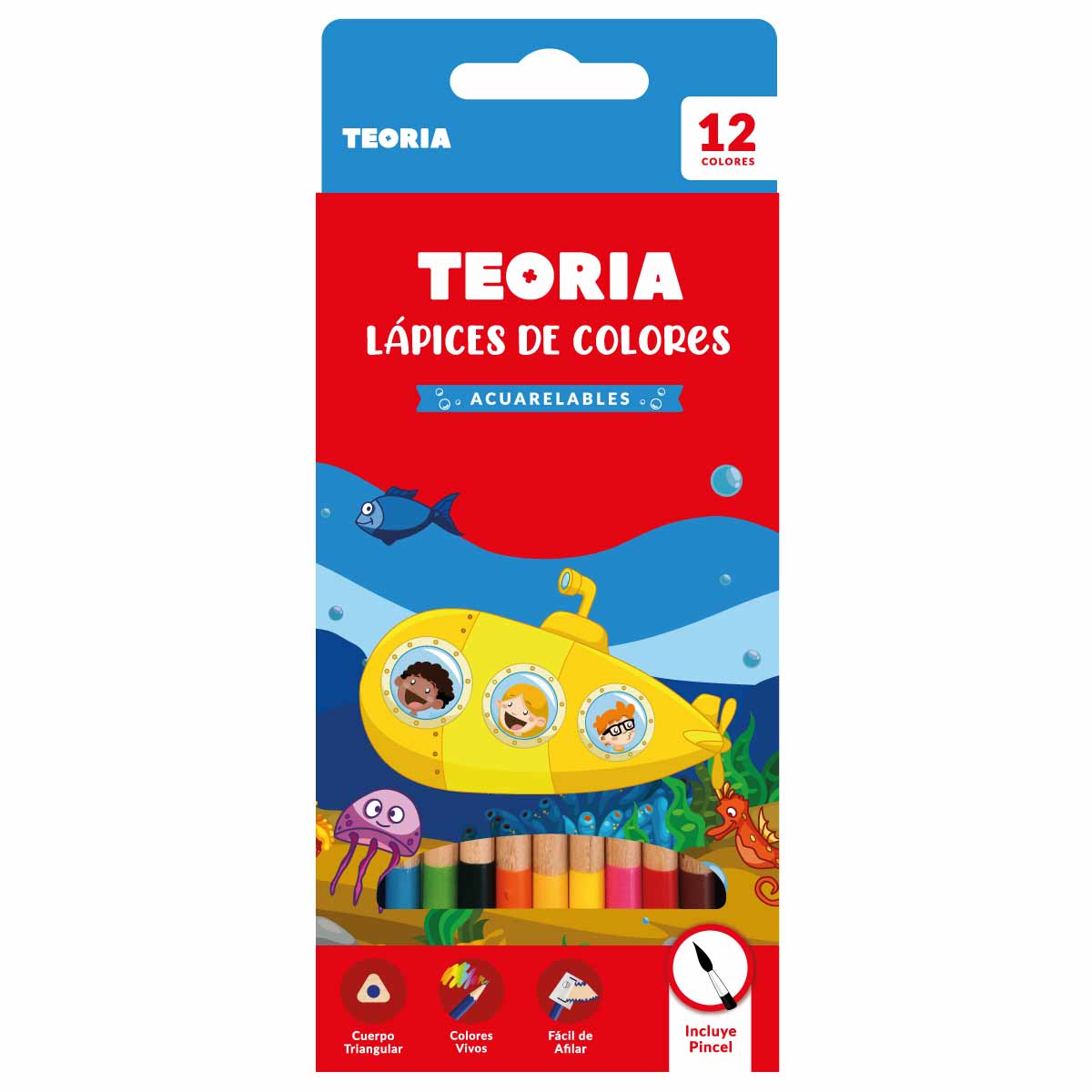 Lápices de colores Teoria Acuarelables x 12