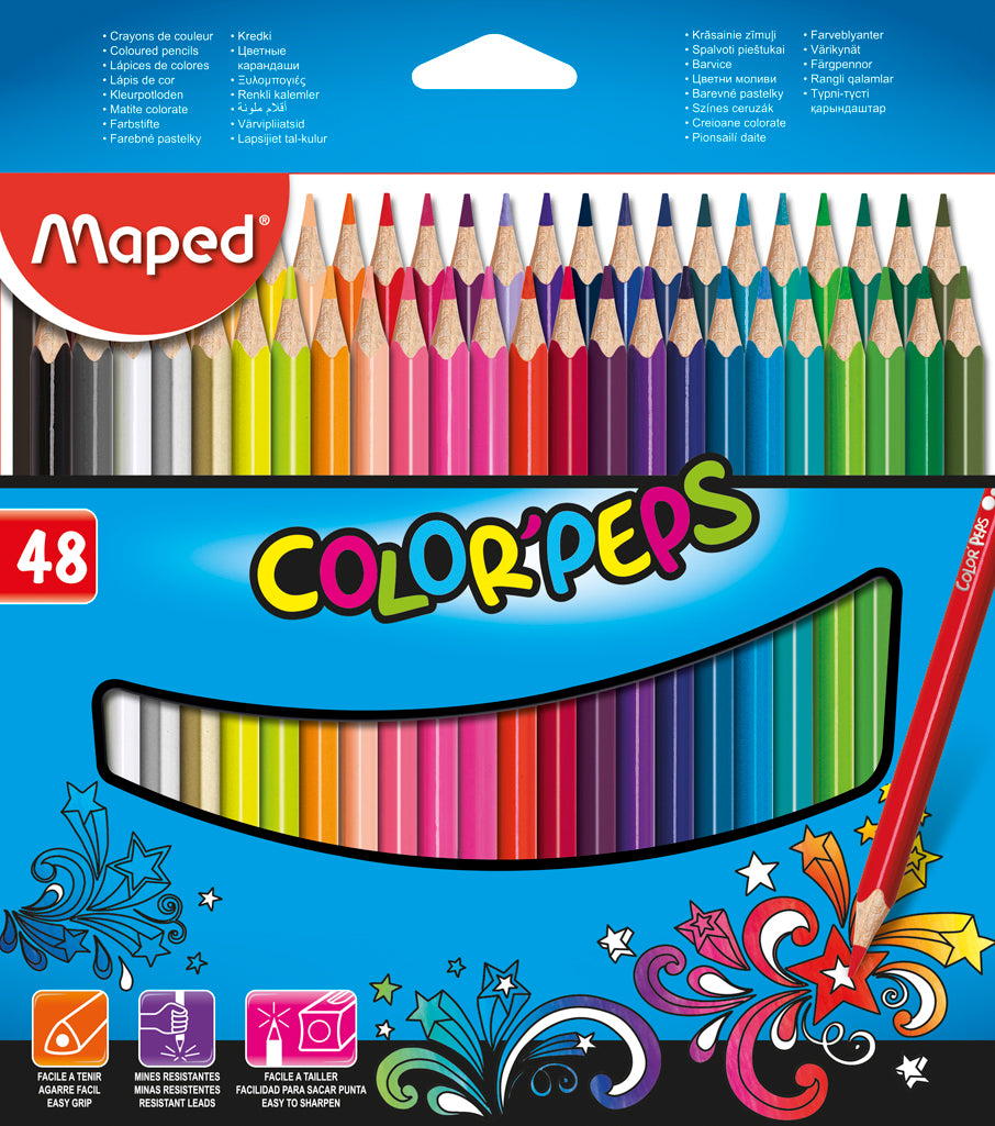 Lápices de colores Maped x 48