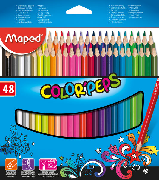 Lápices de colores Maped x 48
