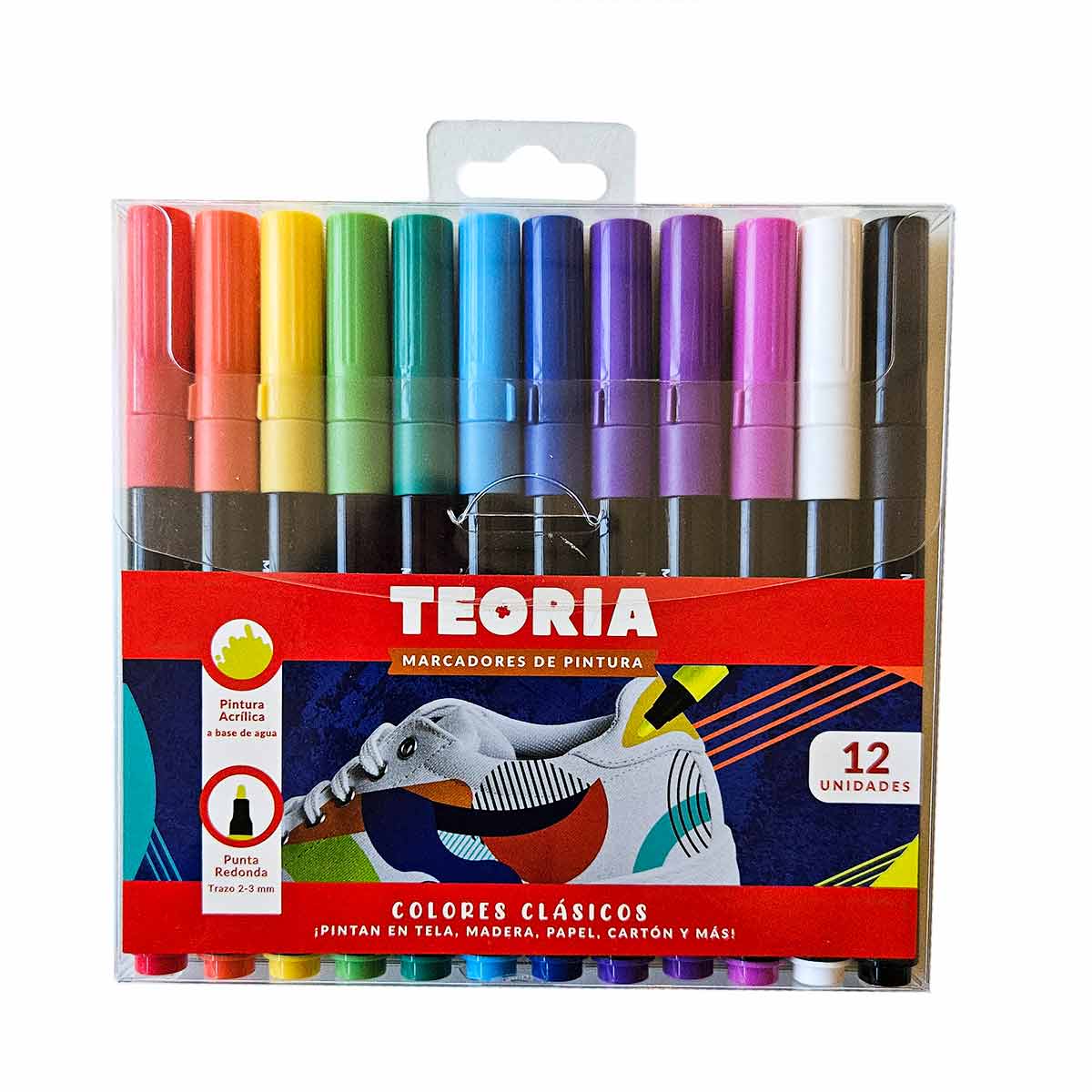 Marcadores de pintura acrílica Teoria x 12