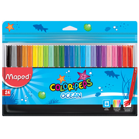 Marcadores Maped Ocean x 24 colores