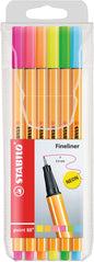 Marcador Stabilo Point 88 flúo x 6