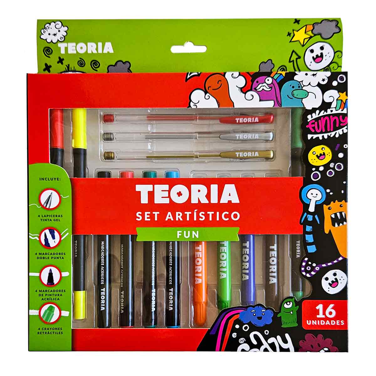 Set artístico Teoría Fun x 16 piezas