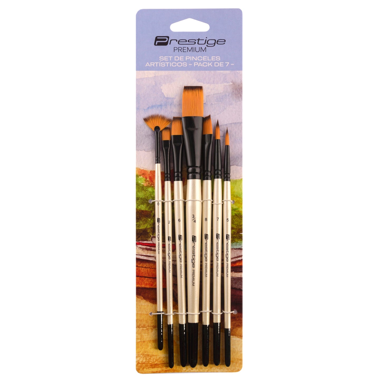 Pinceles Prestige surtidos x 7