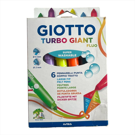 Marcadores Giotto Turbo Giant fluo x 6