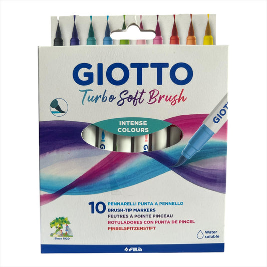 Marcadores Giotto turbo Soft Brush colores intensos