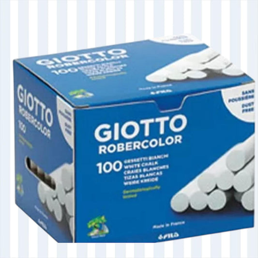 Tizas blancas Giotto caja x 100