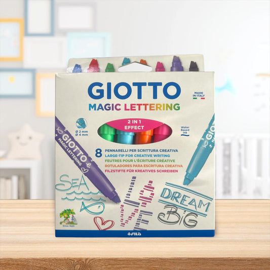 Marcadores Giotto Lettering 8 colores