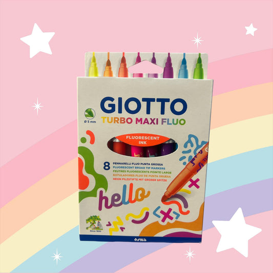 Marcadores Giotto Maxi Fluo x 8