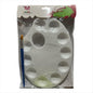Paleta Plástica con 10 divisiones y 2 pinceles