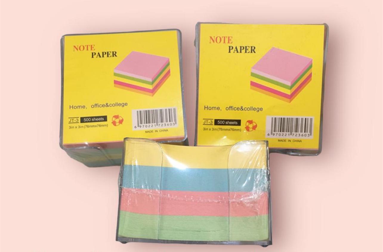 Cubo de colores con soporte plástico