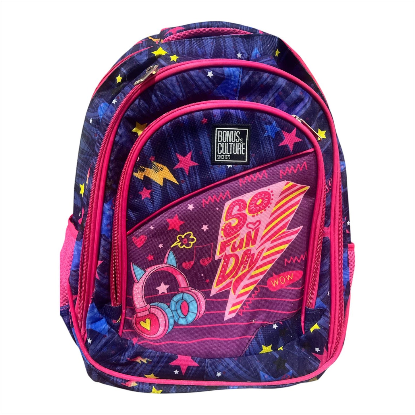 Mochila Bonus Culture 2 Reparticiones y bolsillo delantero