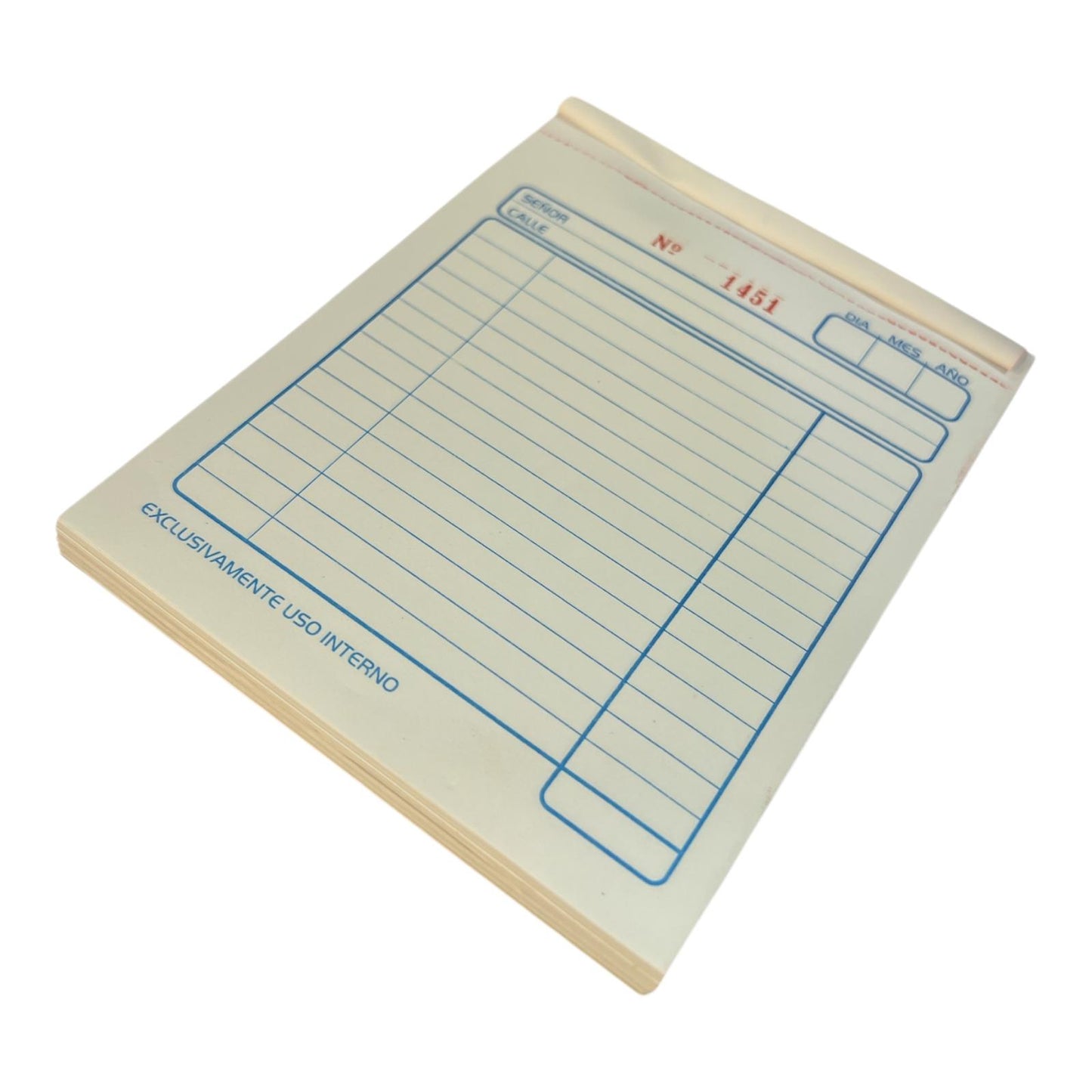 Libreta de nota de Pedido Numerada con Duplicado