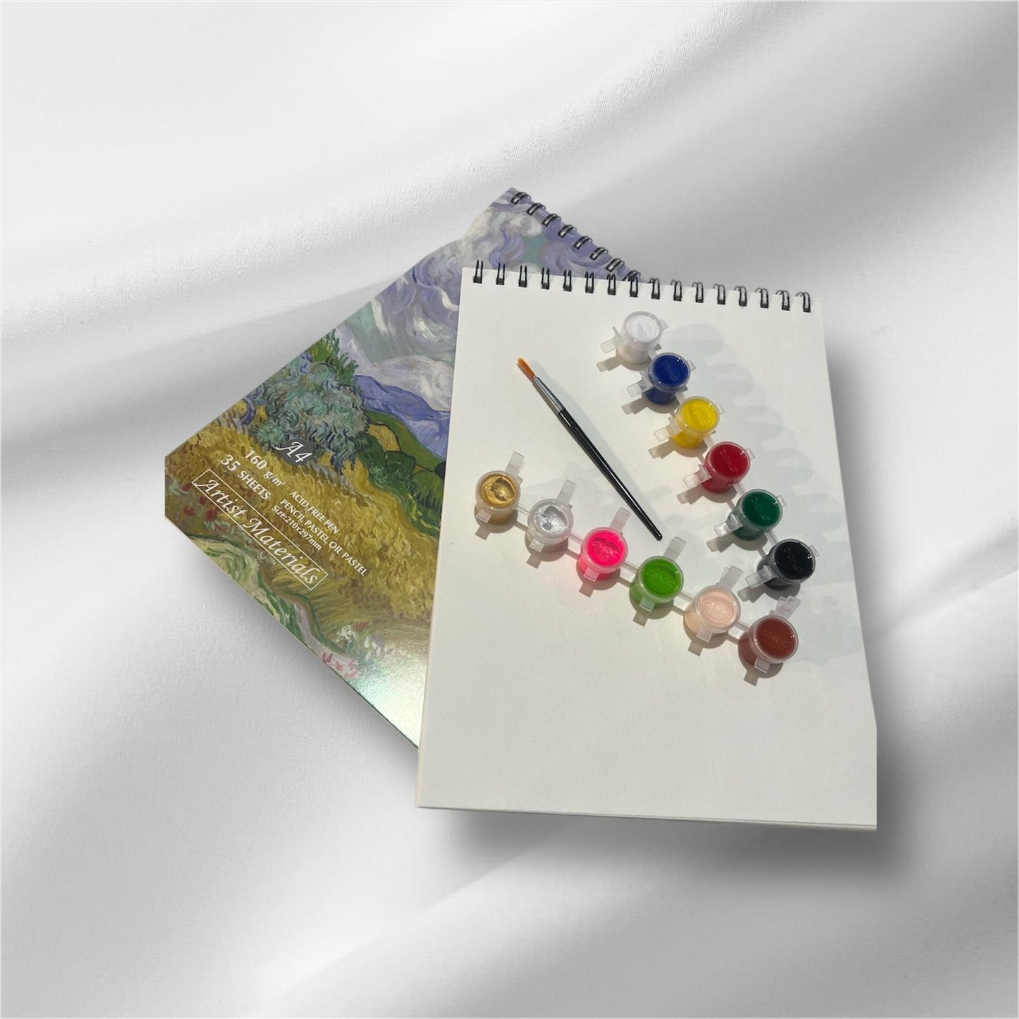 Set de Dibujo con 12 Témperas
