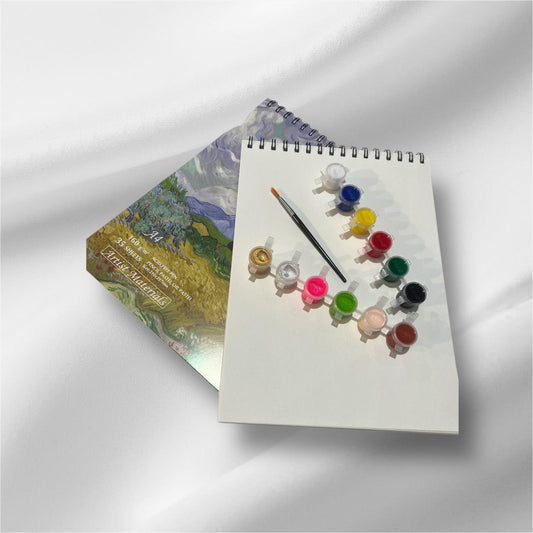 Set de Dibujo con 12 Témperas