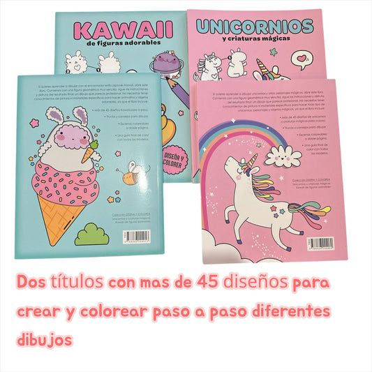 Libro Colección Diseña y Colorea