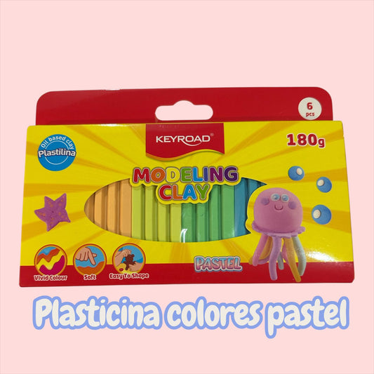 Plasticina Keyroad Colores Pastel 180g