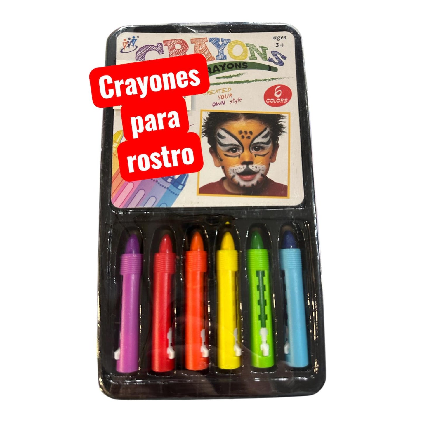 Maquillaje Infantil 6 Colores en Crayola