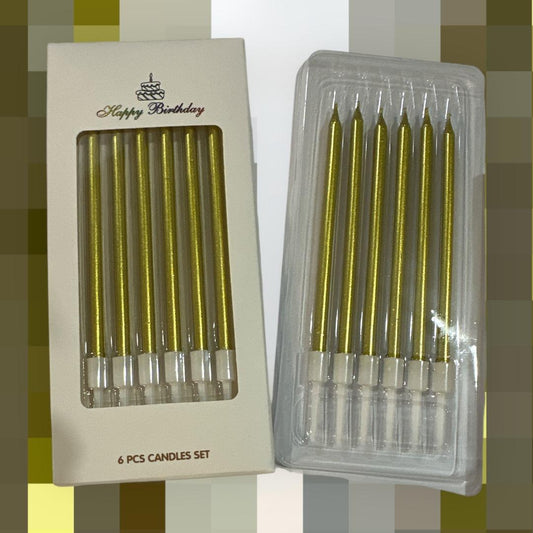 Velas Doradas x 6