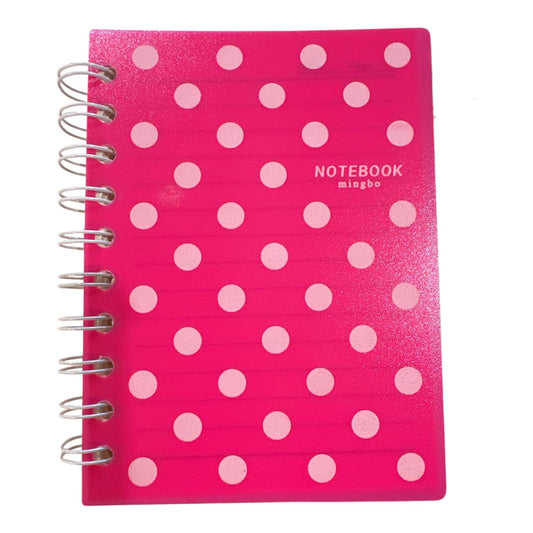 Libreta con espiral tapa Pvc 10.5 x 14.5cm