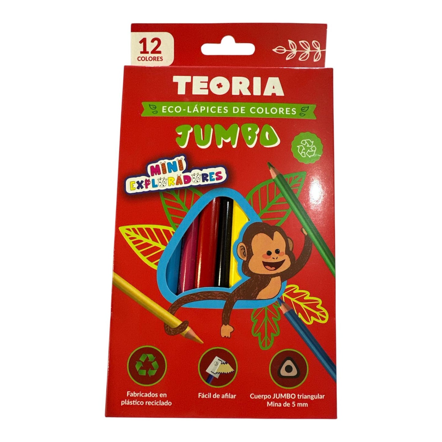 Lápices de Colores Teoría Jumbo x 12