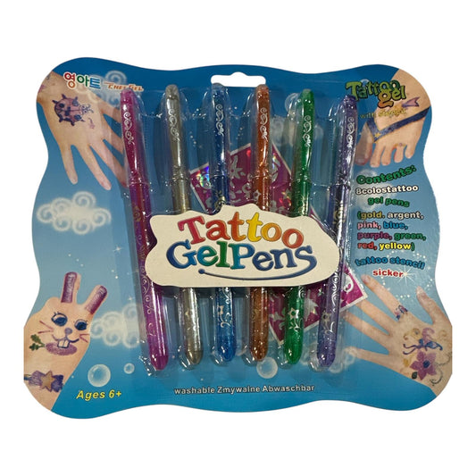 Boligrafos de Gel con Brillantina para Tatoo