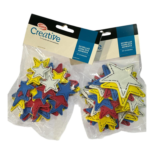 Goma Eva Autoadhesiva Creative Estrellas