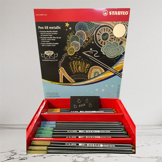 Marcador Stabilo Pen 68 Metalizado