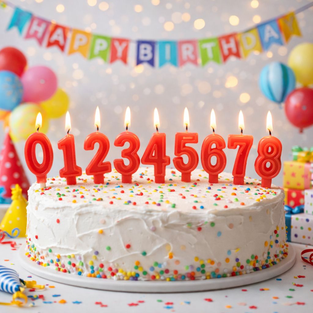 Velas de Cumpleaños Números