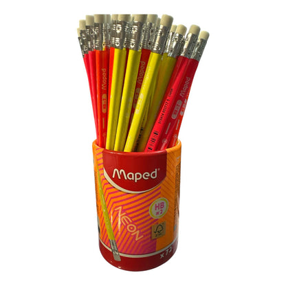 Lapiz Maped HB con Goma Neon