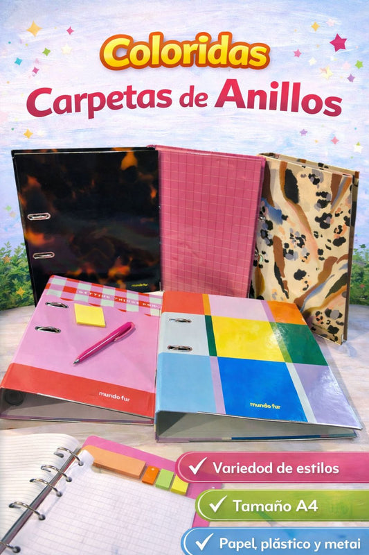 Bibliorato o Archivador A4 FW de Lomo Ancho y Angosto