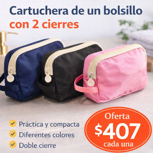 Cartuchera Saroo Dos cierres una Repartición