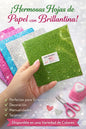 Papel glace con Brillantina