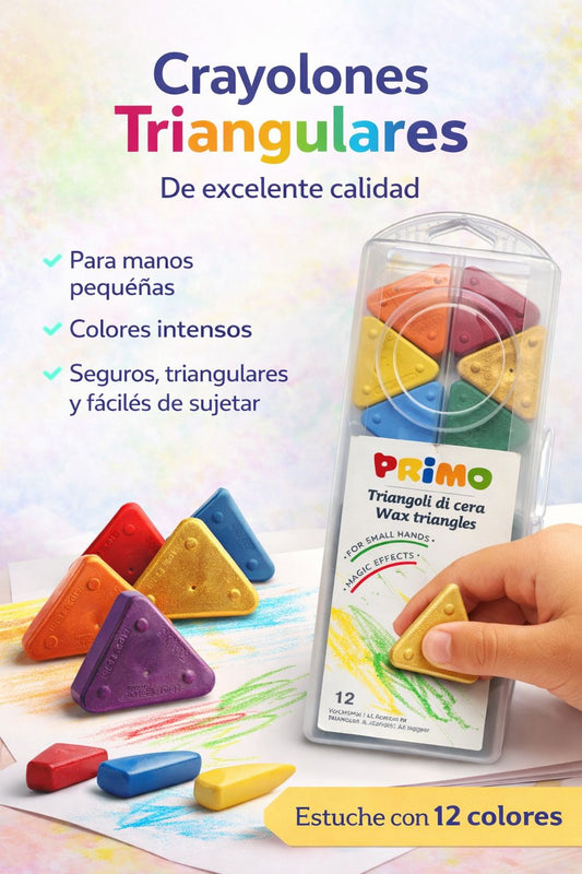 Crayones Triangulares Primo x 12 Colores