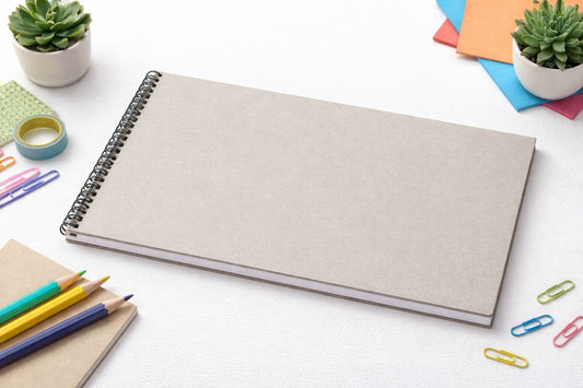 Portfolio o encuadernación con 20 hojas de dibujo de 180g tamaño 1/4 W (35cm x 50cm)