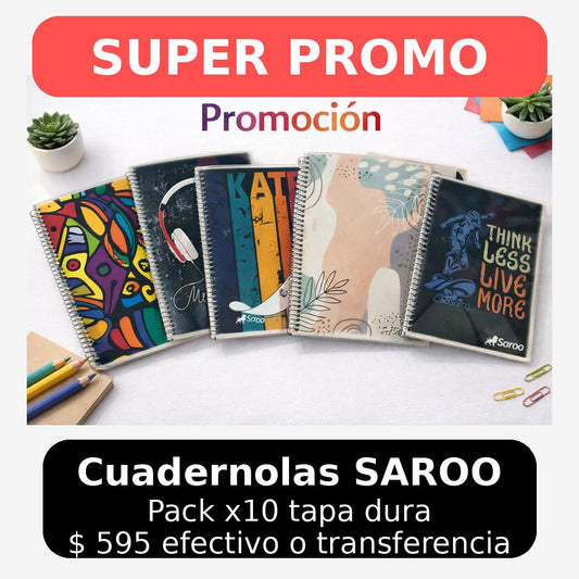 SUPER PROMOCION CUADERNOLA SAROO