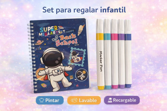 Set con Libro para Pintar y 4 Marcadores