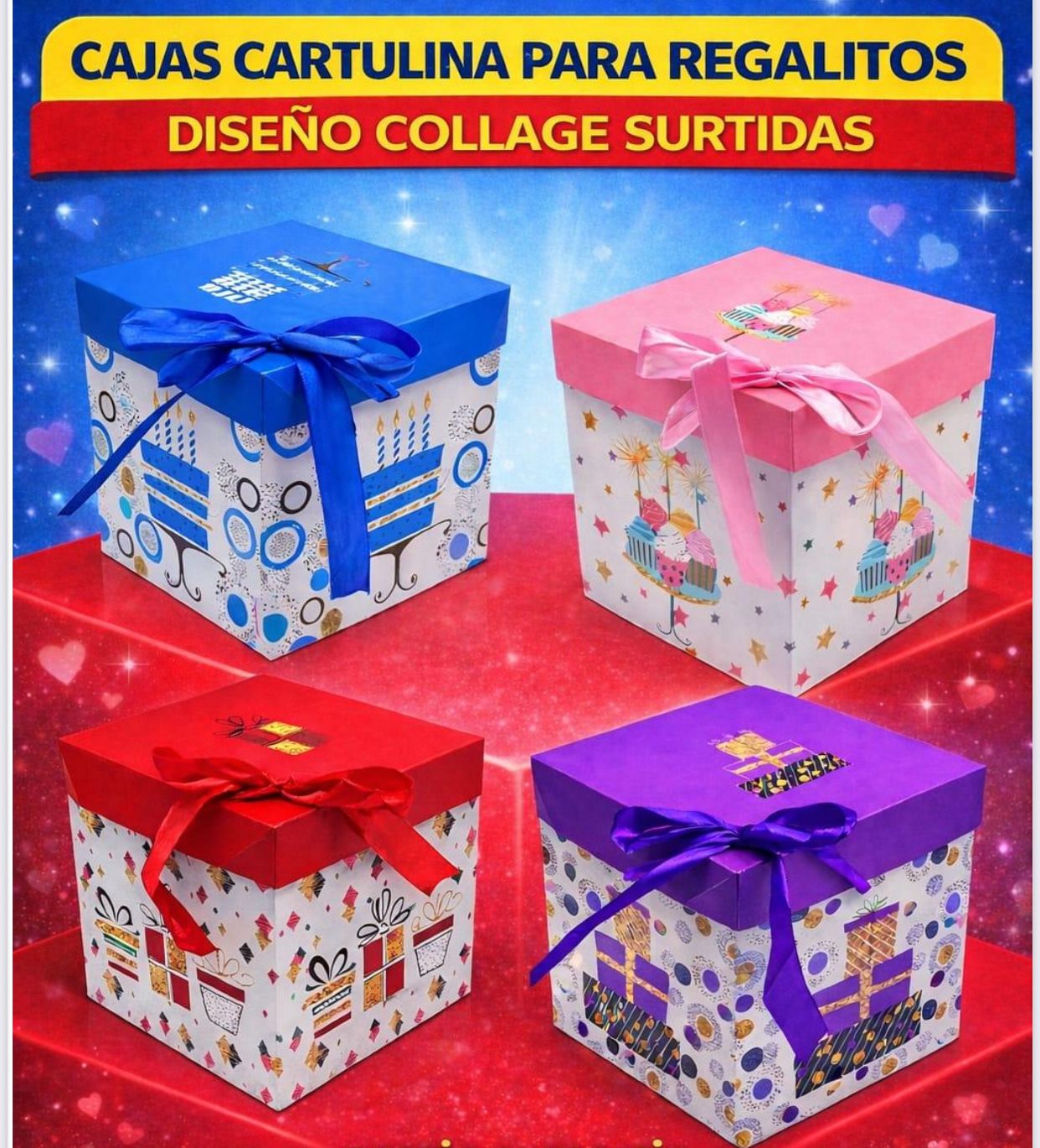 Cajas para Regalitos 15cm x 15cm y 22cm x 22cm