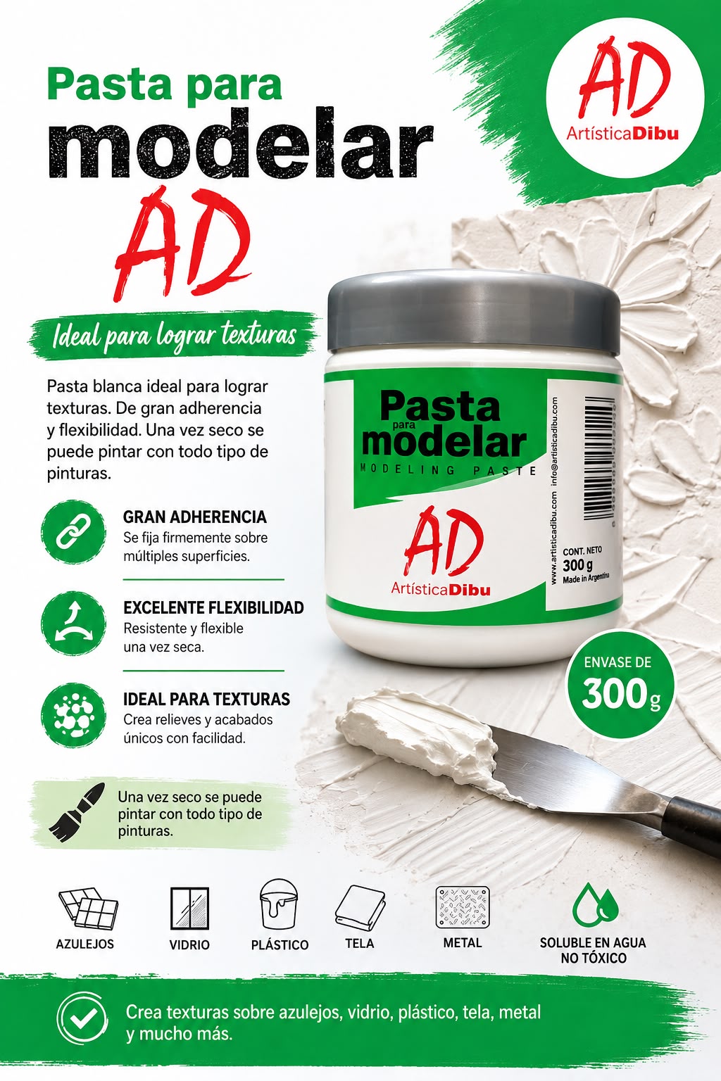 Pasta para Modelar AD 300g