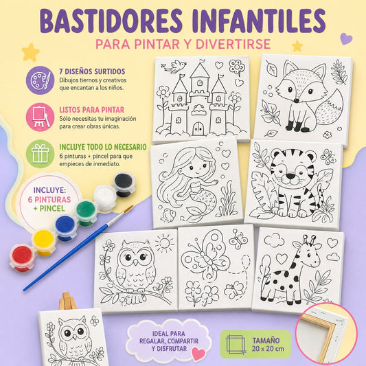 Bastidor con diseños infantiles