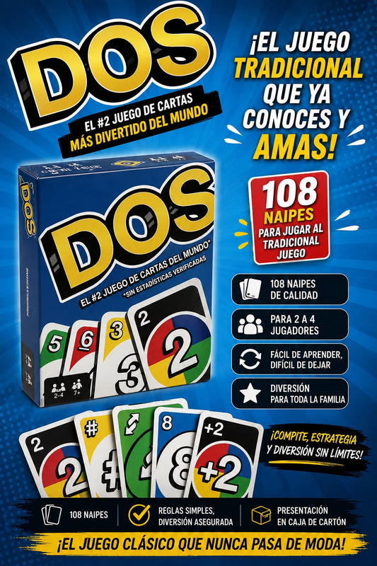 Juego de Cartas o Naipes "Dos"