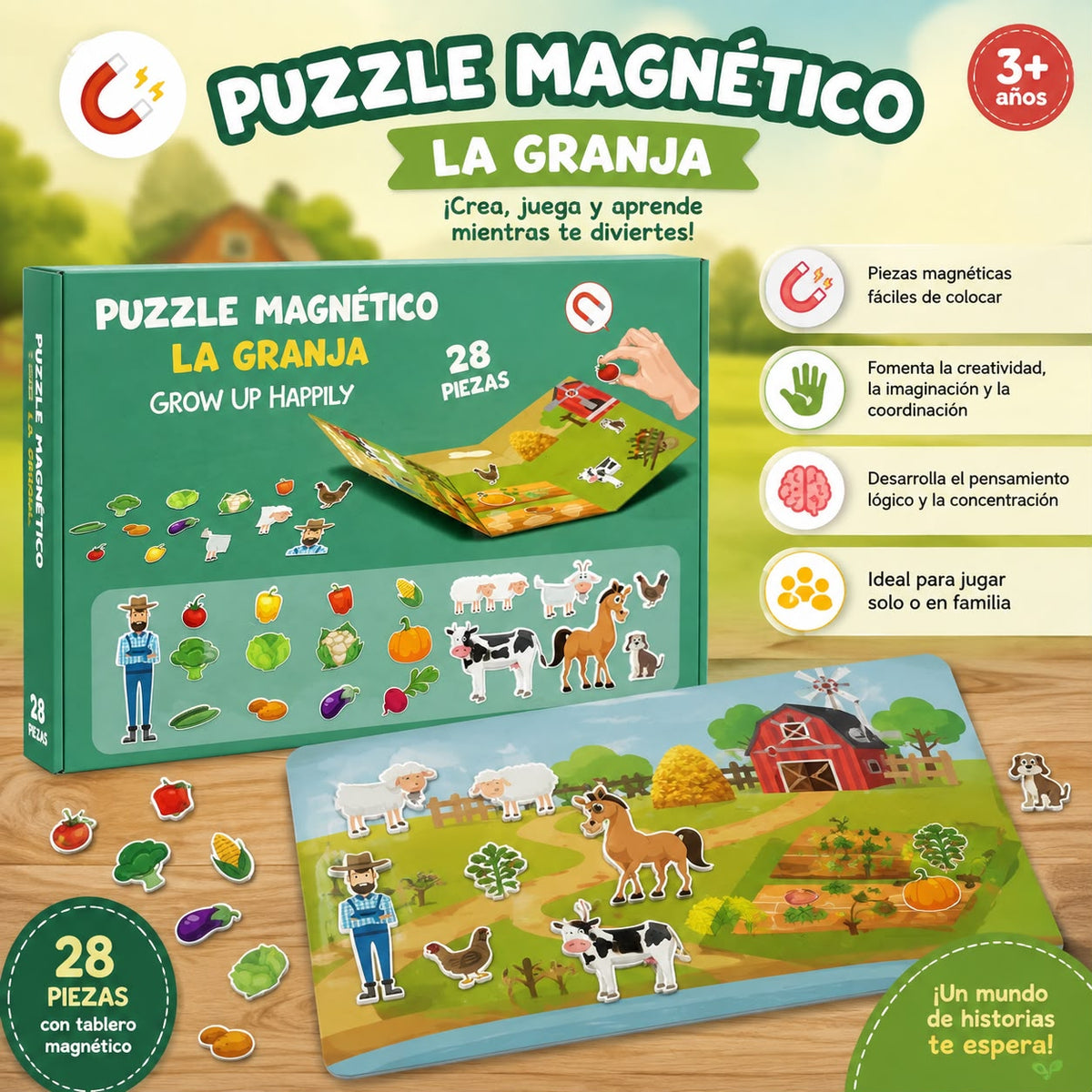 Puzzle Magnético "La Granja"