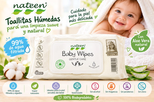 Toallas Húmedas Nateen x 80 unidades