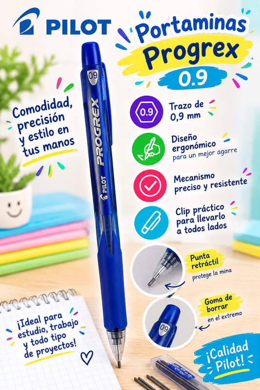 Portaminas Pilot Progrex 0.9