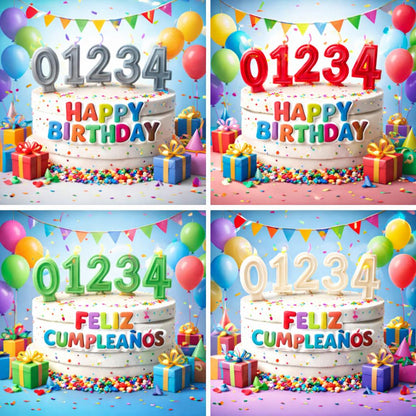 Velas de Cumpleaños Números