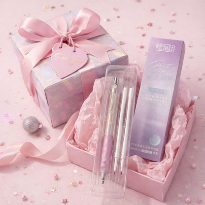 Bolígrafo Feida Gel Tinta Negra RT 0.5 En Estuche Para Regalar + 2 Repuestos