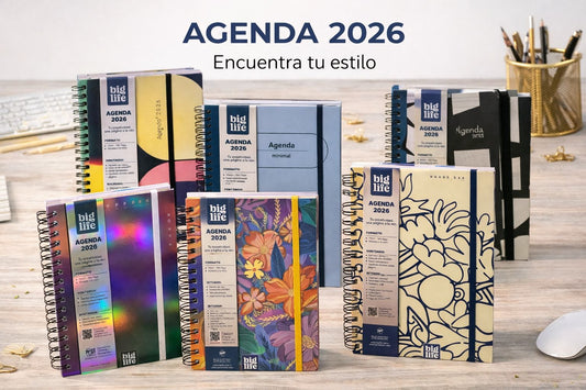 Agenda Big Life Semana a la vista con Espiral y elástico