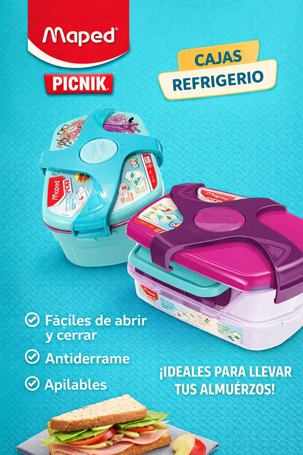 Contenedor Plástico Maped Doble