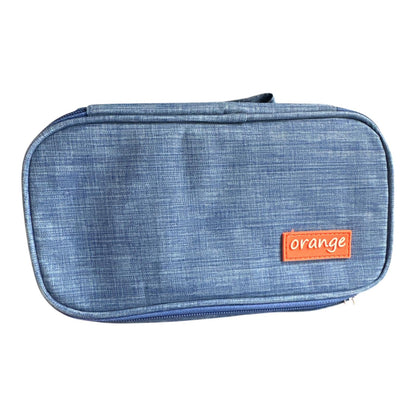 Cartuchera Saroo Orange XXL Triple Cierre