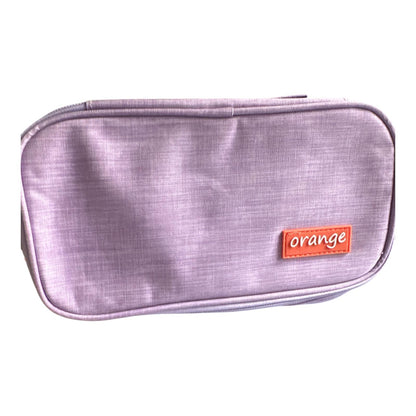 Cartuchera Saroo Orange XXL Triple Cierre